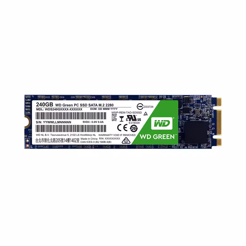 حافظه SSD وسترن دیجیتال مدل GREEN WDS240G1G0B ظرفیت 240 گیگابایت