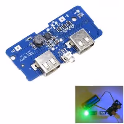 مجموعه 4 عددی ماژول ساخت پاوربانک دارای دو خروجی 5V 1A - 2A USB