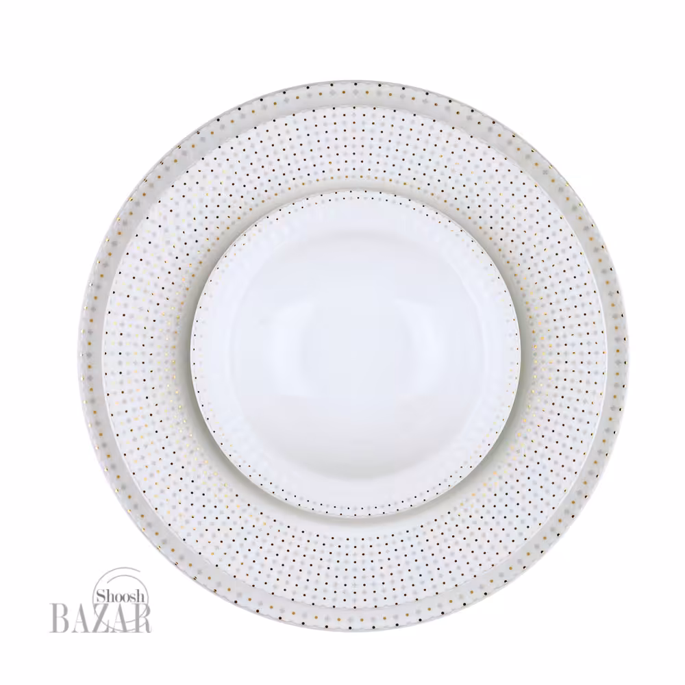 سرویس 28 پارچه چینی زرین طرح لیون 6 نفره