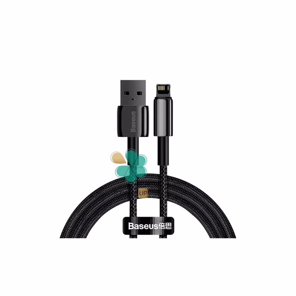 کابل فست شارژ لایتنینگ بیسوس Baseus Tungsten Gold CALWJ-01 1M