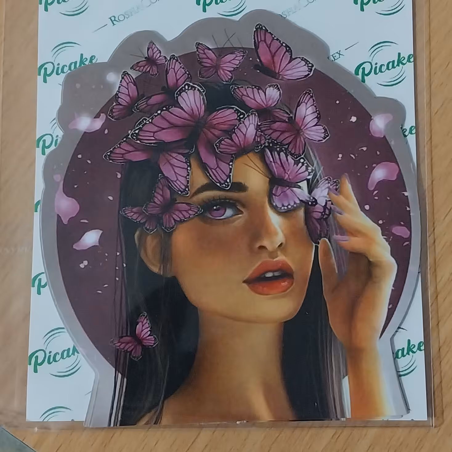 تاپر روی کیک تم تولد دخترانه (زنانه )6