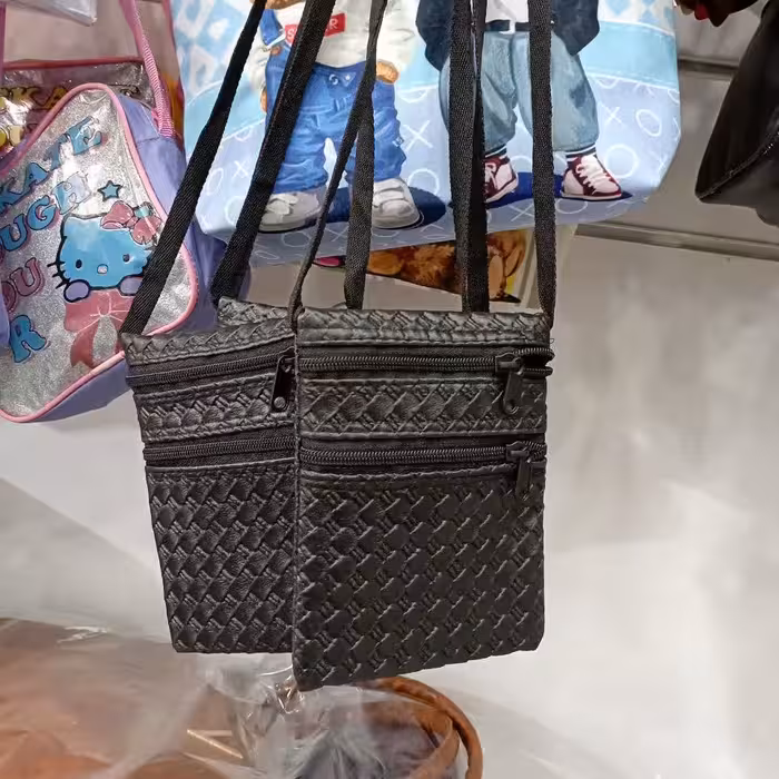 کیف تو گردنی و دستی دو زیپ