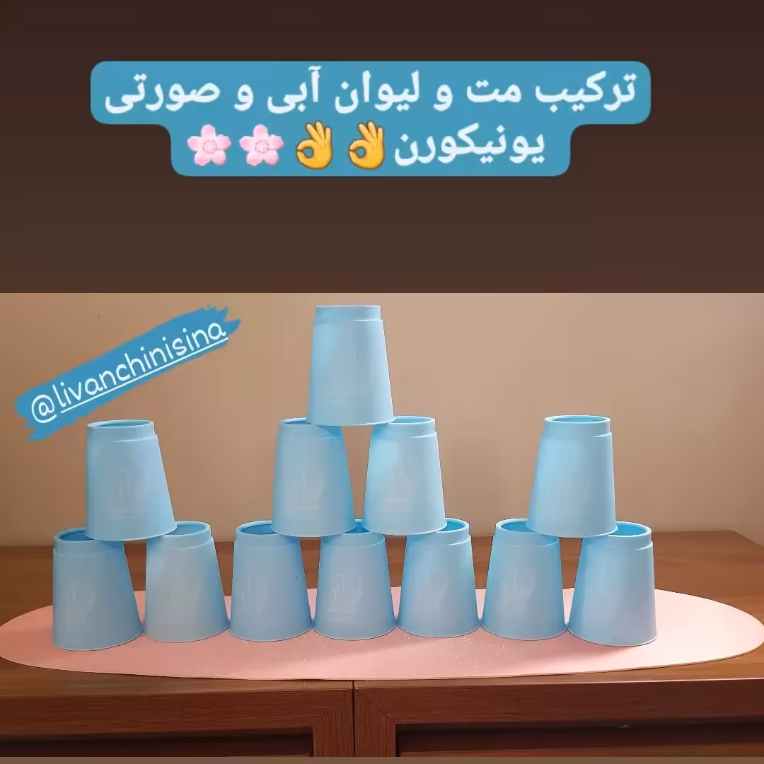 بازی فکری لیوان چینی سری حرفه ای مدل 363 بسته 12 عددی به همراه مت 