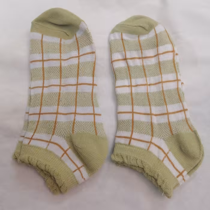 جوراب مچی طرح  گل و گیاه