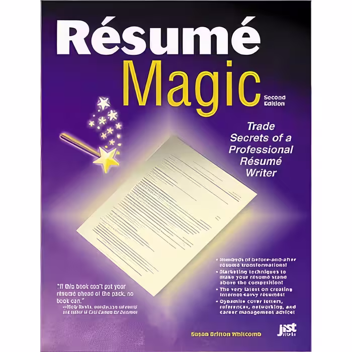 کتاب زبان اصلی Resume Magic اثر Susan Britton Whitcomb انتشارات Jist Works