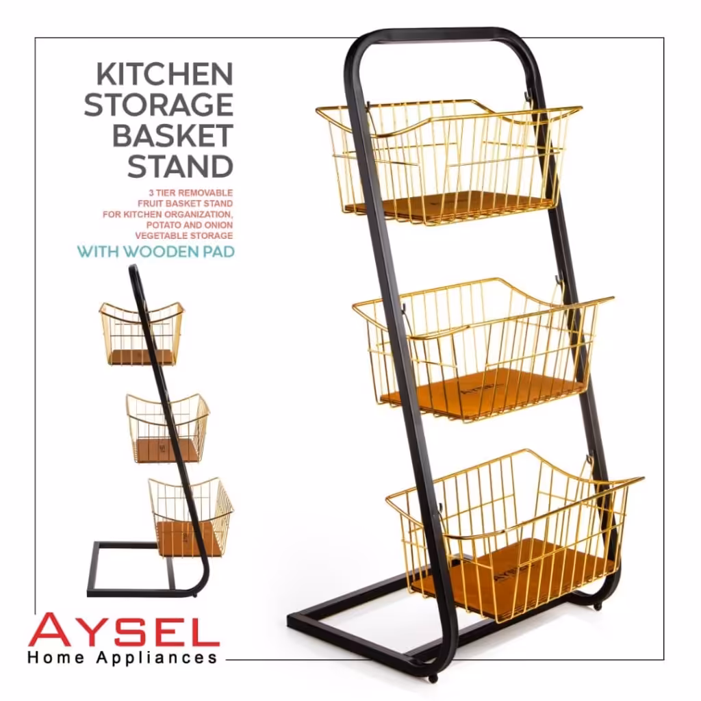 جای سیب زمینی پیاز استارپلاس آیسل ( رنگ طلایی )