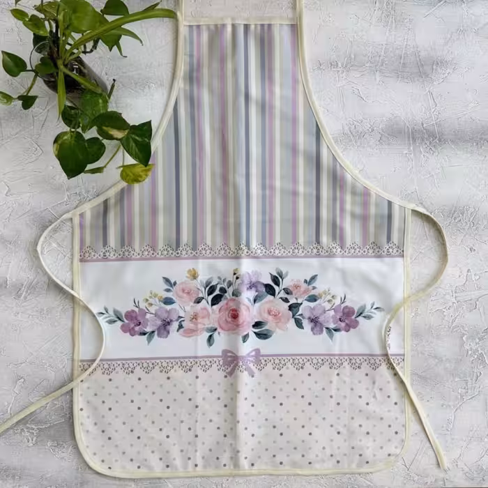 پیشبند مخمل نسوز مدل پرستو طرح 57