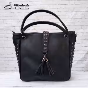 کیف زنانه چرم سایز بزرگ طرح ستاره ای