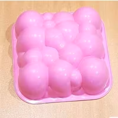 قالب ژله مربع حبابدار پلاستیکی