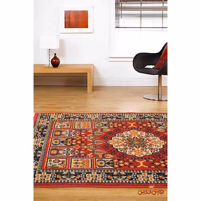 فرش ماشینی ساوین طرح کشکولی لاکی