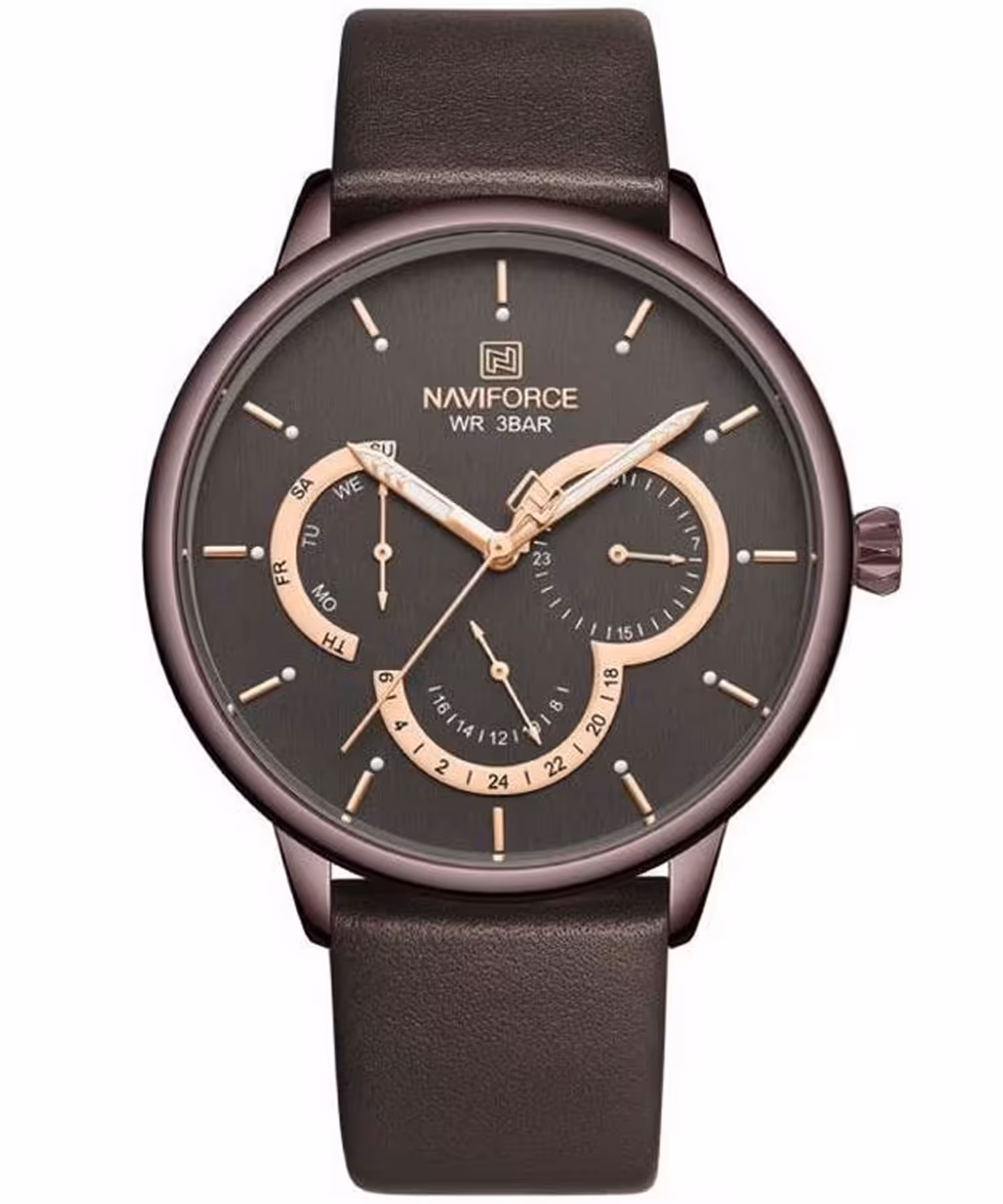 ساعت مچی مردانه نیوی فورس، کد NF3011CE/GY/D.BN