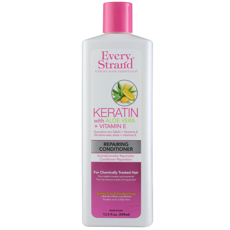 نرم کننده کراتینه ترمیم کننده آلوئه ورا اوری استرند every strand Keratin with Aloe Vera + Vitamin E Repairing Conditioner • خوش آرا