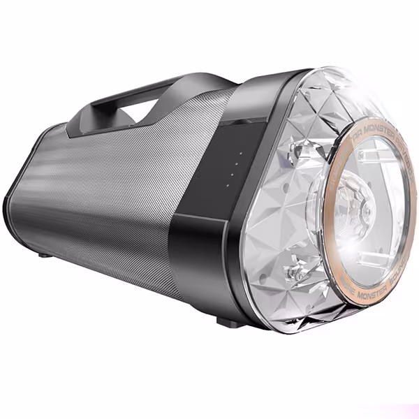 اسپیکر مانستر پرتابل بلوتوث مدل Blaster Ravebox خاکستری - Hiapple.ir