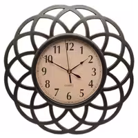 ساعت دیواری و 2 قاب آینه مشکی کد 536