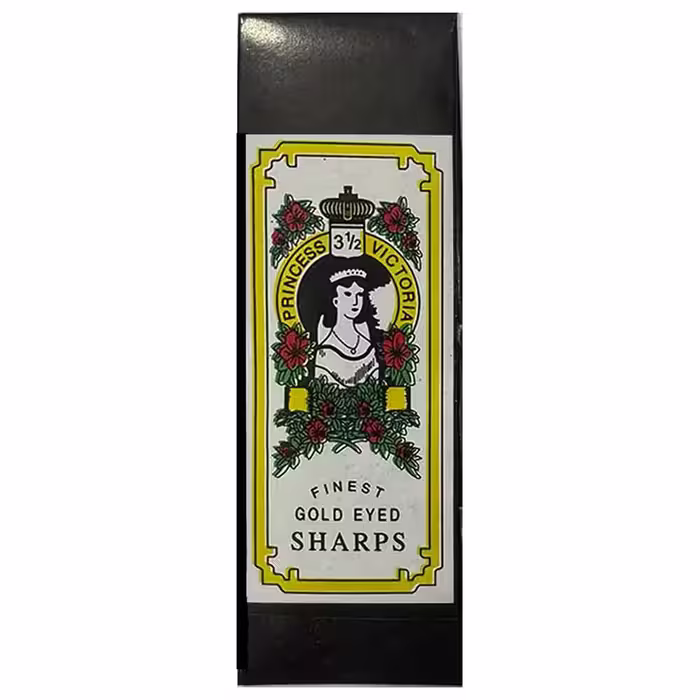 خرید سوزن خیاطی دستی مدل دختر نشان سر طلایی سایز 3.5 بسته 12 عددی