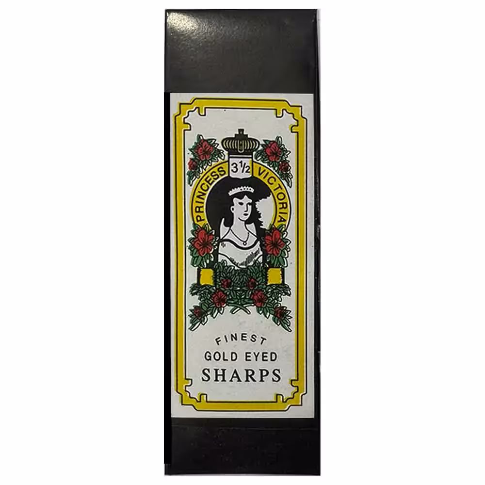 خرید سوزن خیاطی دستی مدل دختر نشان سر طلایی سایز 3.5 بسته 12 عددی