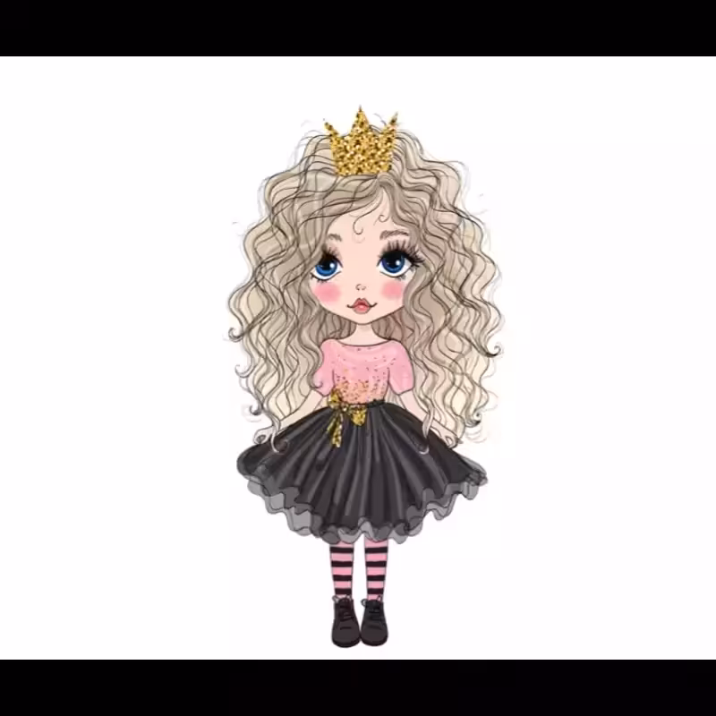 استیکردیواری دخترسایز30در50