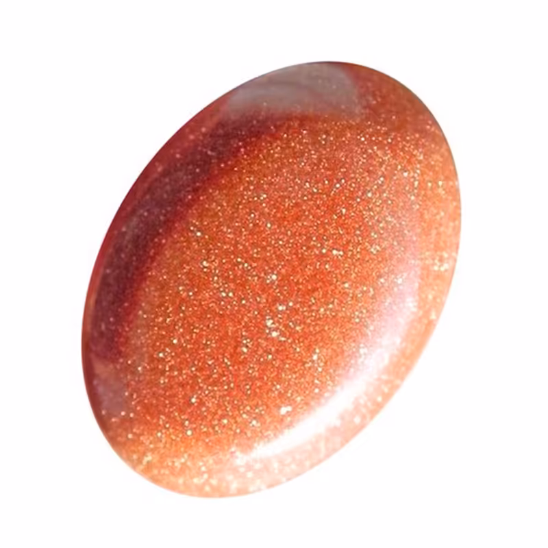 نگین دلربا قهوه ای تراش بیضی دامله سایز1.6مناسب انگشتری بازی نور