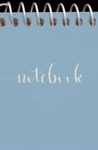 دفترچه یادداشت بی خط 60 برگ (کد 256،چند طرح)،(سیمی)