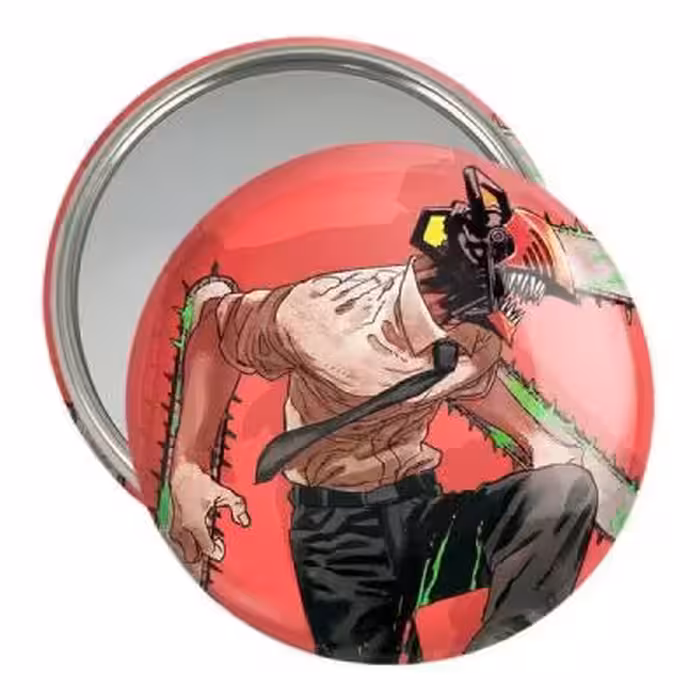 آینه جیبی خندالو مدل دنجی انیمه مرد اره ای Chainsaw Man کد 17839
