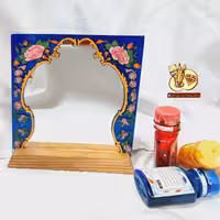 استند آینه رومیزی هفت سین با طرح برجسته ویترای