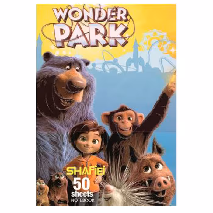 دفتر مشق 50 برگ شفیعی طرح ونودر پارک کد 6 (پس کرایه)