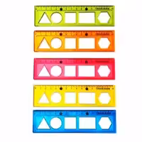 خط کش 15 سانت شابلون دار ژله ای تحریران