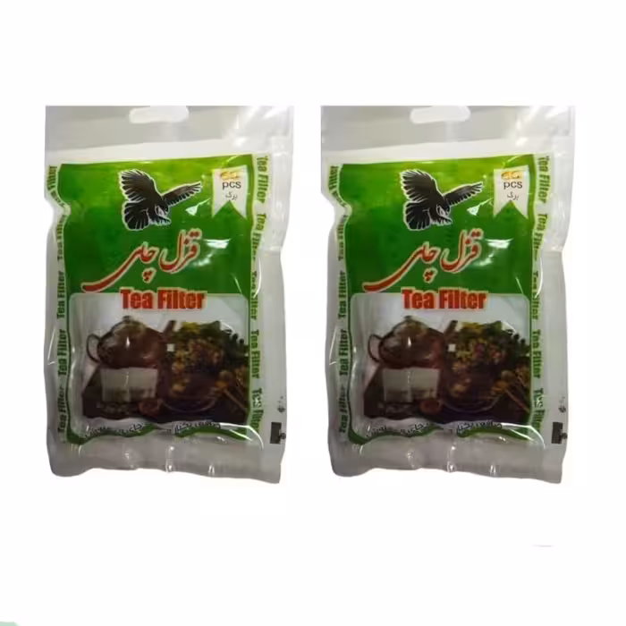 صافی یا فیلتر چای  برند قزل چای دو بسته 60 عددی