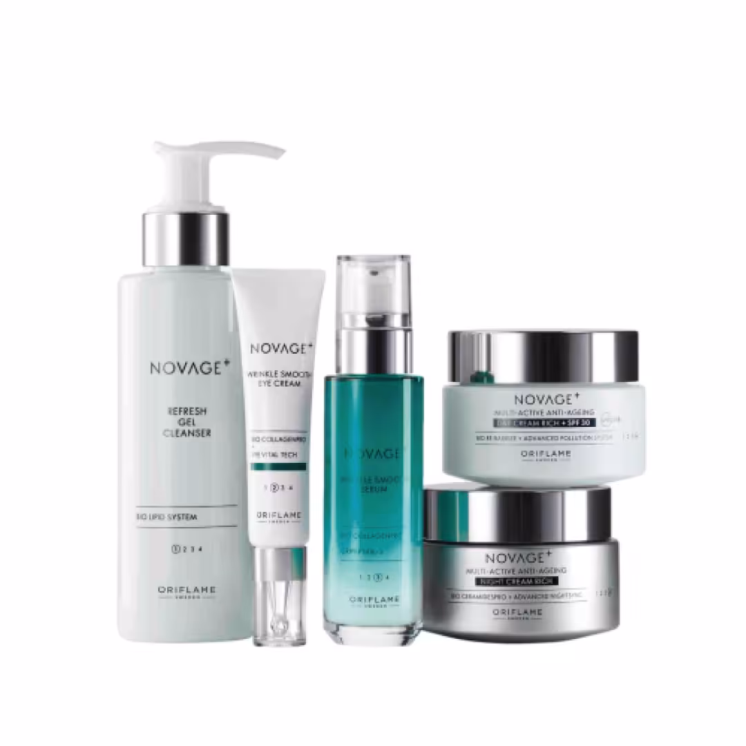 ست کلاژن ساز اوریفلیم سری نوایج پلاس مدل Wrinkle Smooth