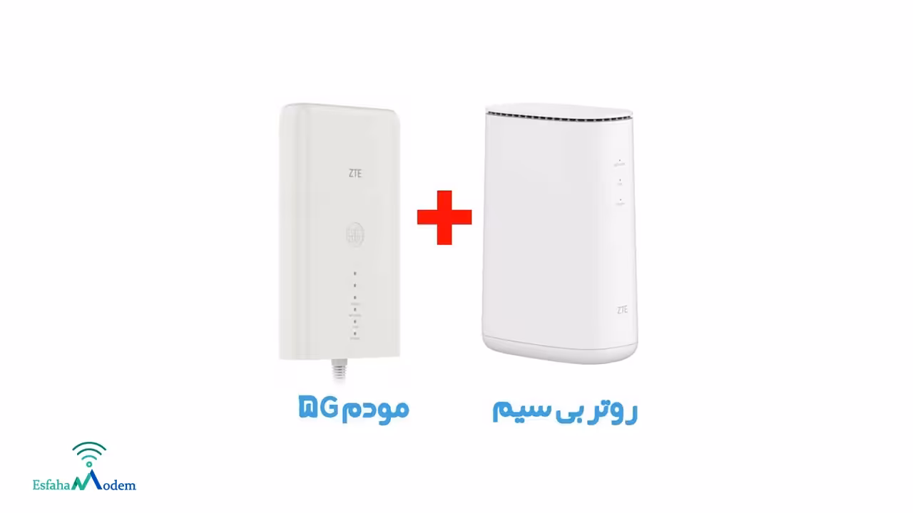 مودم فضای باز5g/td-lte MC7010به همراه روتروایرلسZTE MF269وپایه رومیزی ودیواری استوک باکارتن