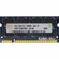 رم لپ تاپ هاینیکس 2GB مدل DDR2 باس 800MHZ-6400 کره HMP125S6EFR8C-S6 AB تایمینگ CL6