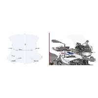 شیشه جلو موتورسیکلت D5127ST BMW F 750 GS 850 ​​GS 18 19 پوشش باد Givi