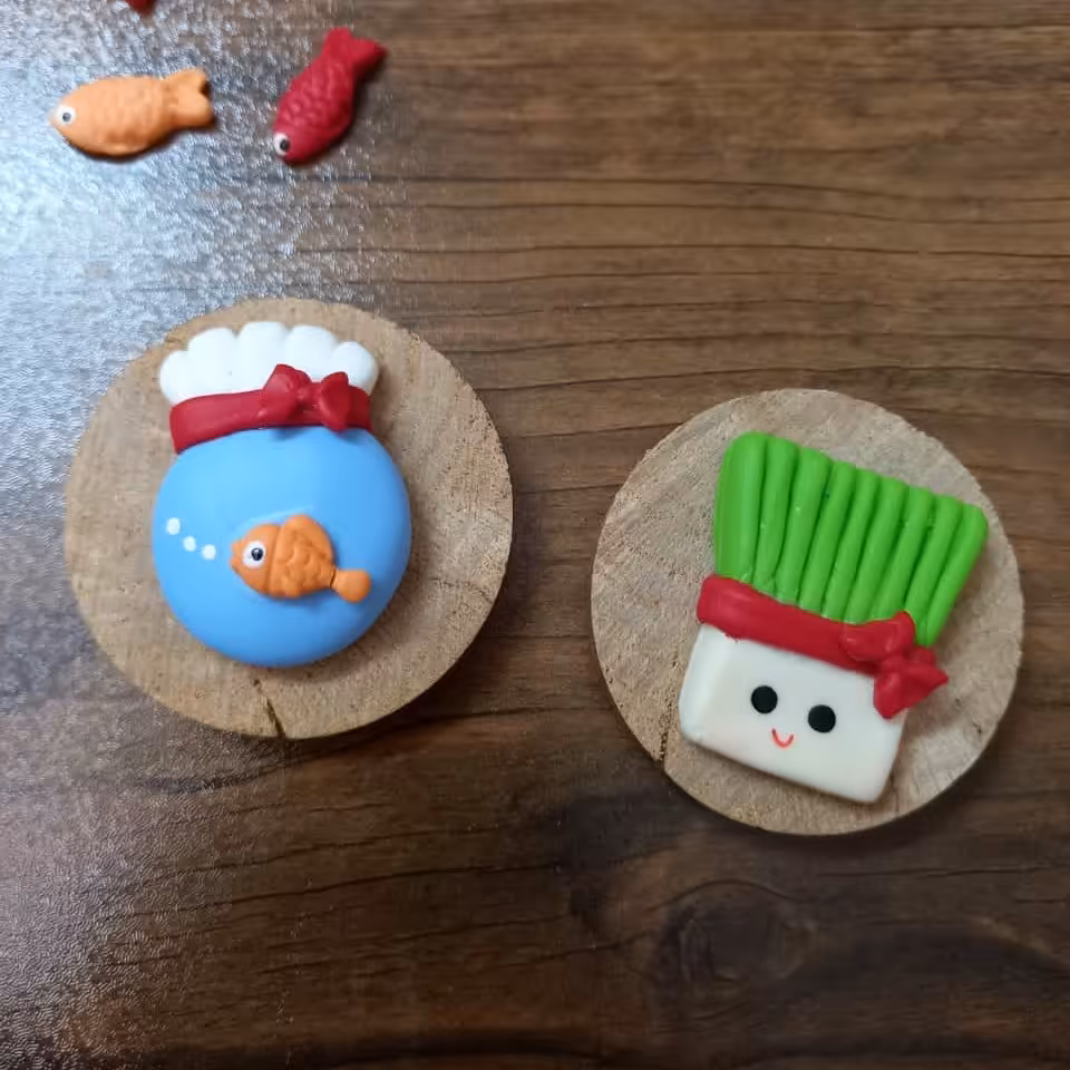 تزیینات هفت سین(مگنت دو عددی سبزه و تنگ)