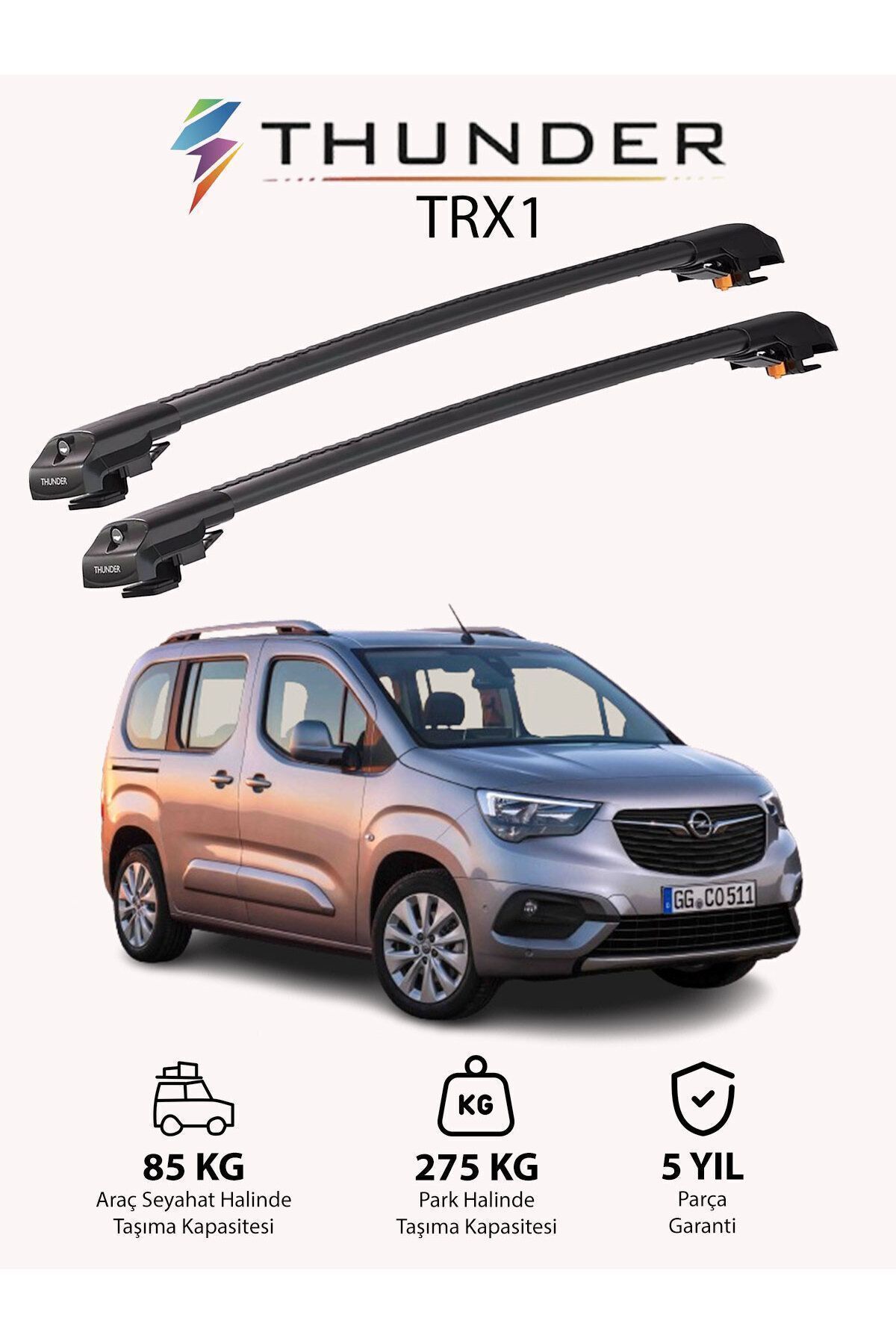 نوار محافظ خودرو خاکستری OPEL COMBO E 2019 پس از TRX1 CARRIER قفل جستجو SEAN CARRIL Thunder