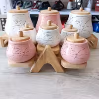 سرویس جا ادویه و پاسماوری 8 پارچ مودنا ماربل کد 4066