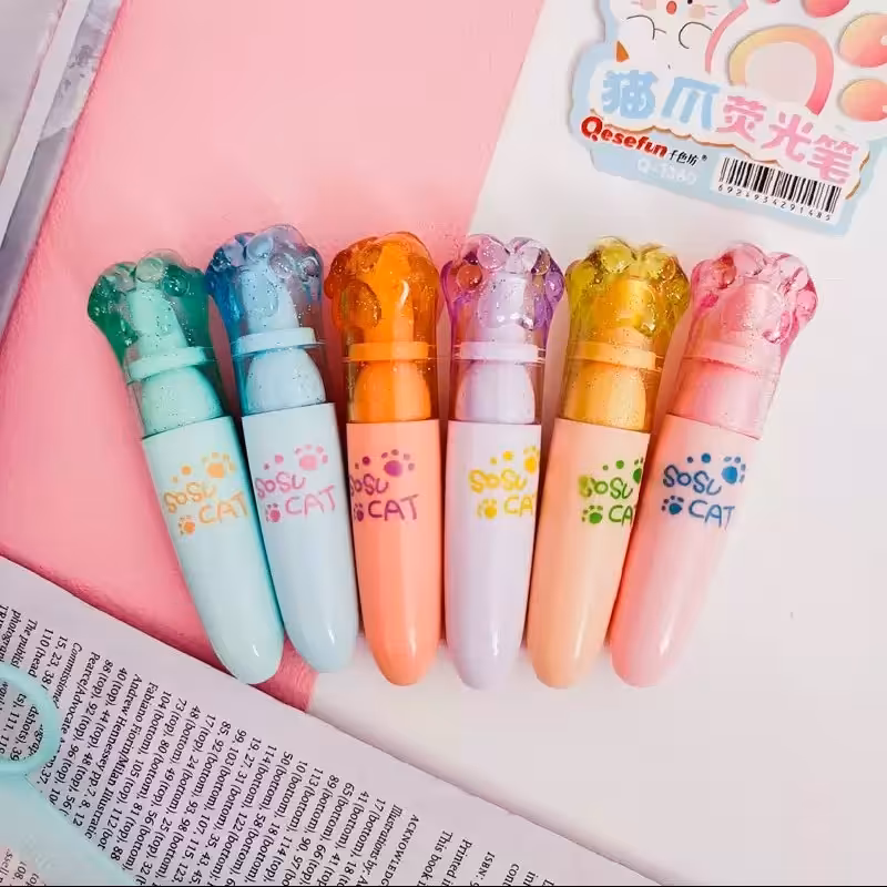 هایلایتر پنجه شفاف 6 عددی