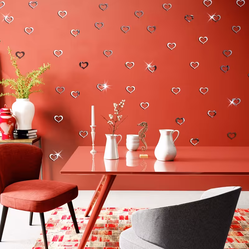 طرح قلب تیناری بسته ی 35 عدد