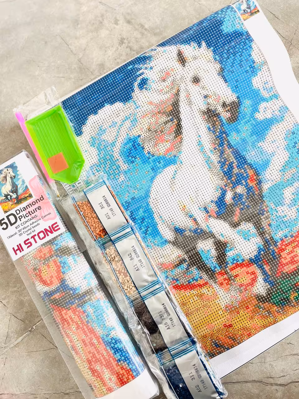 نقاشی الماسی رولی بزرگسال HI STONE سایز 30*40