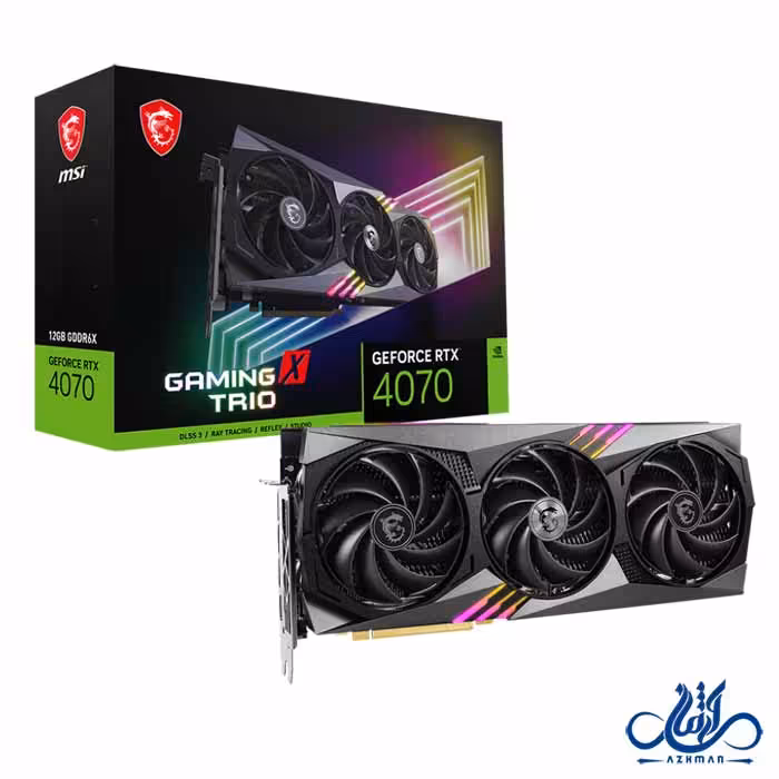 کارت گرافیک ام اس آی GeForce RTX 4070 GAMING X TRIO 12G