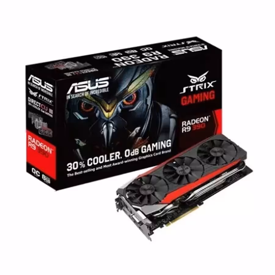 کارت گرافیک ایسوس R9 390 DCIII OC STRIX GAMING 8GB GDDR5