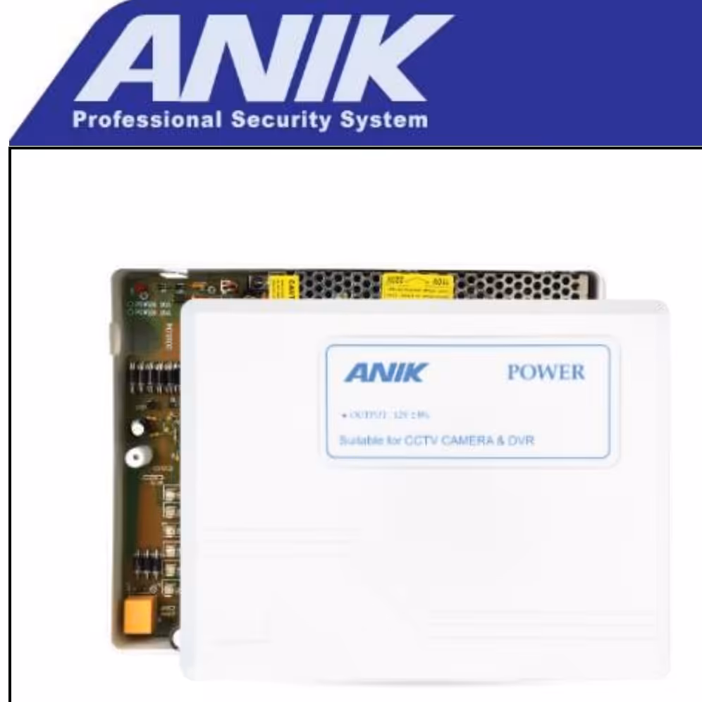 برق اضطراری دوربین مداربسته 12 ولت 15 آمپرـشارژر