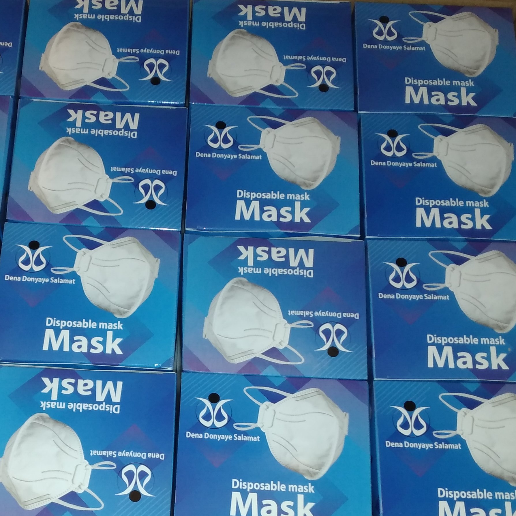ماسک دنا n95 شش لایه سوپاپ دار ( 20 بسته 10 عددی )