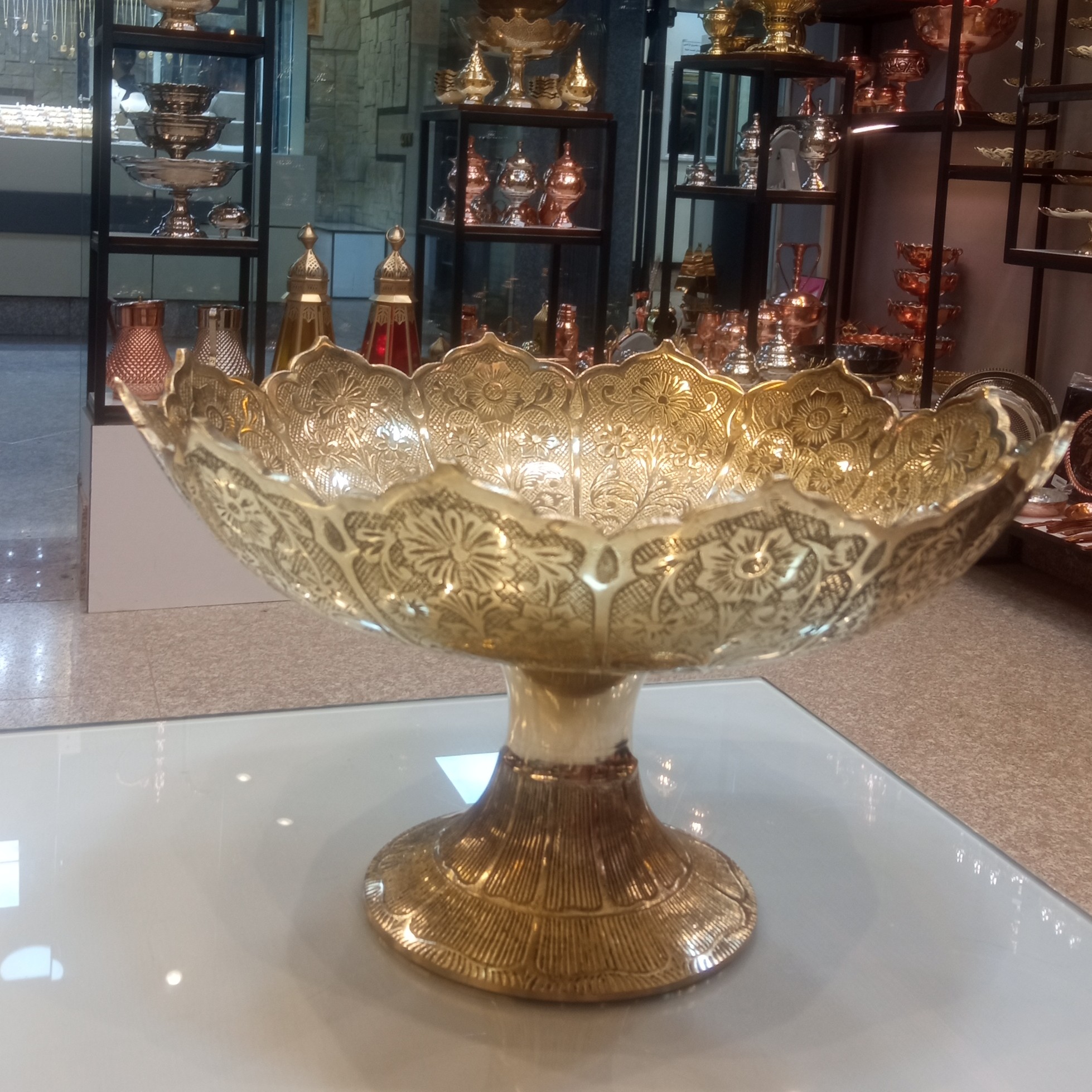 آجیل خوری برنجی هندی جدید