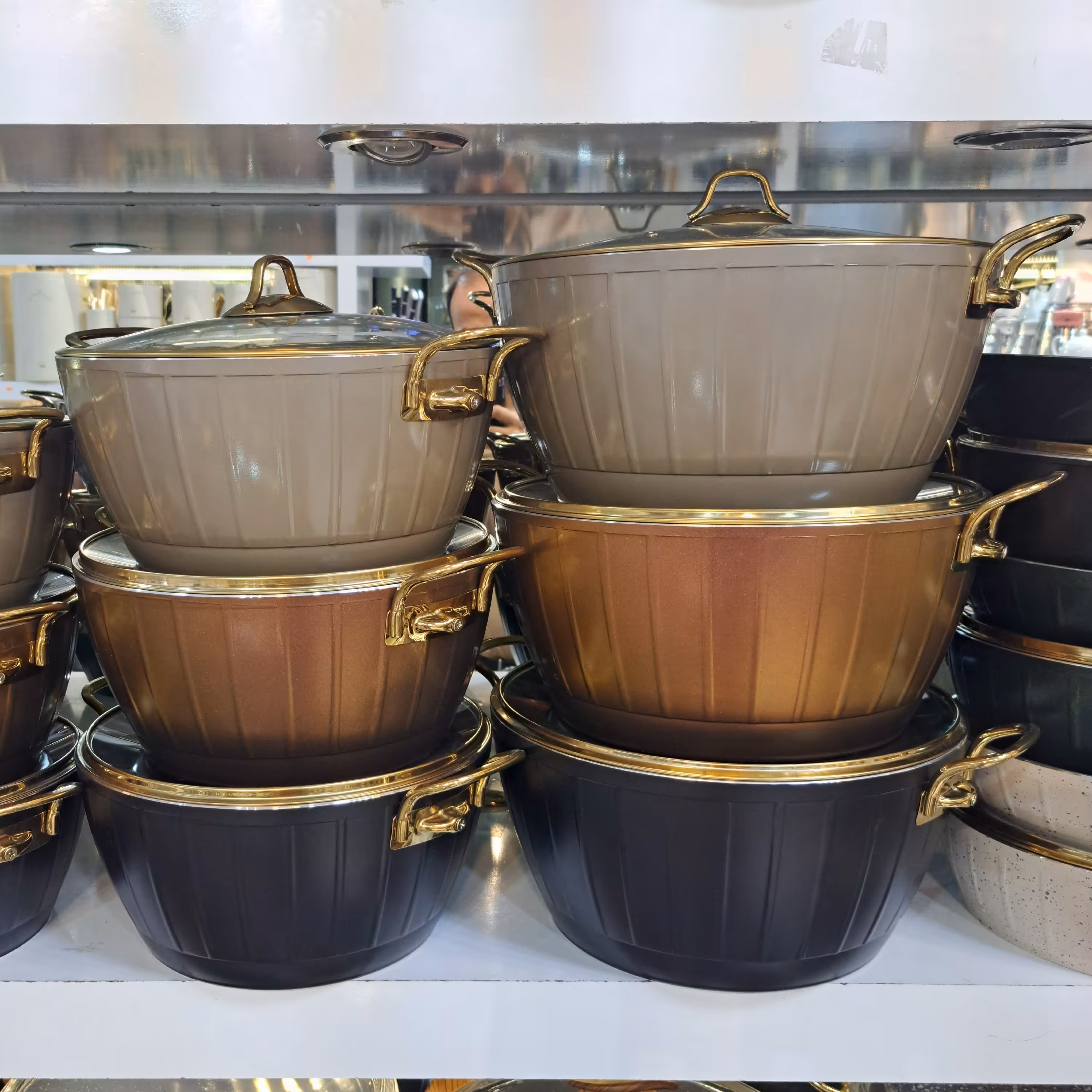 سرویس قابلمه چدن گرانیتی 11 پارچه قالب ویولا برند اویز پلاس