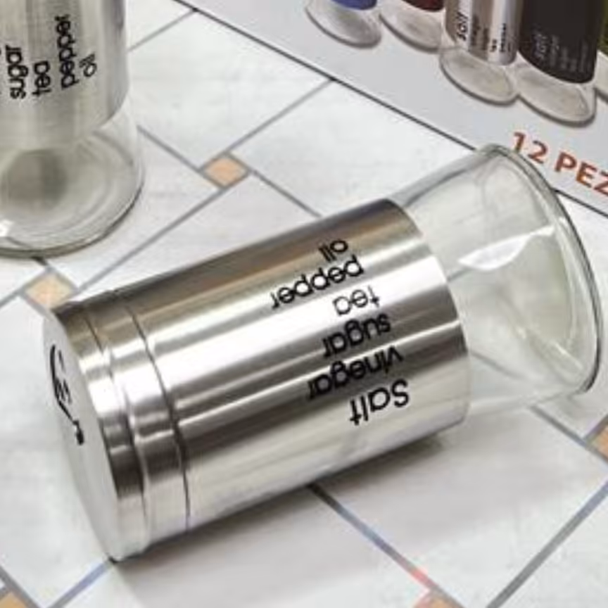 ادویه پاش استیل سه عددی با کیفیت قابل تنظیم در سه حالت مختلف 