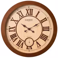 ساعت دیواری چوبی شوبرت کد 6101 اندازه 60 سانت