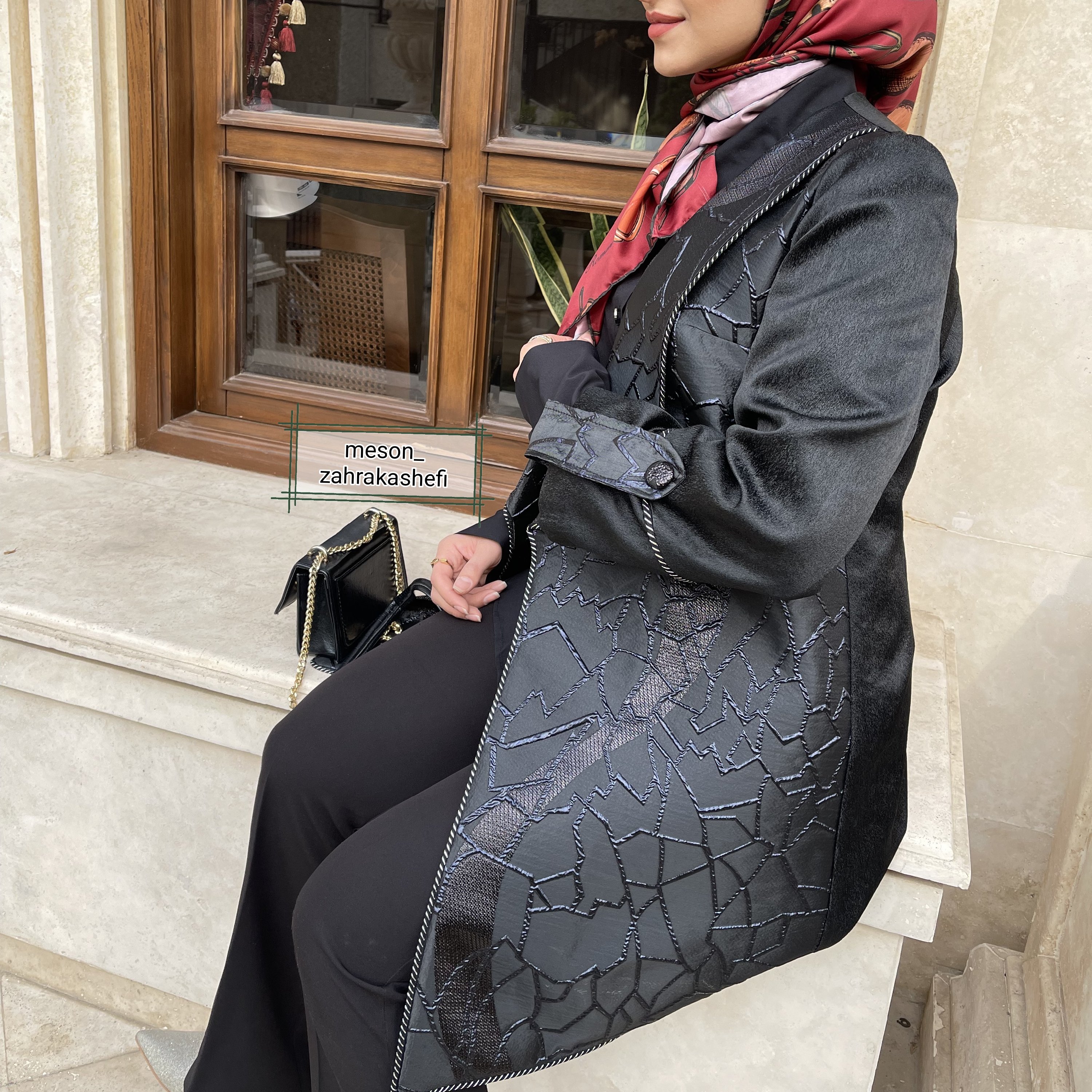 مانتو مجلسی ژاکارت ترک