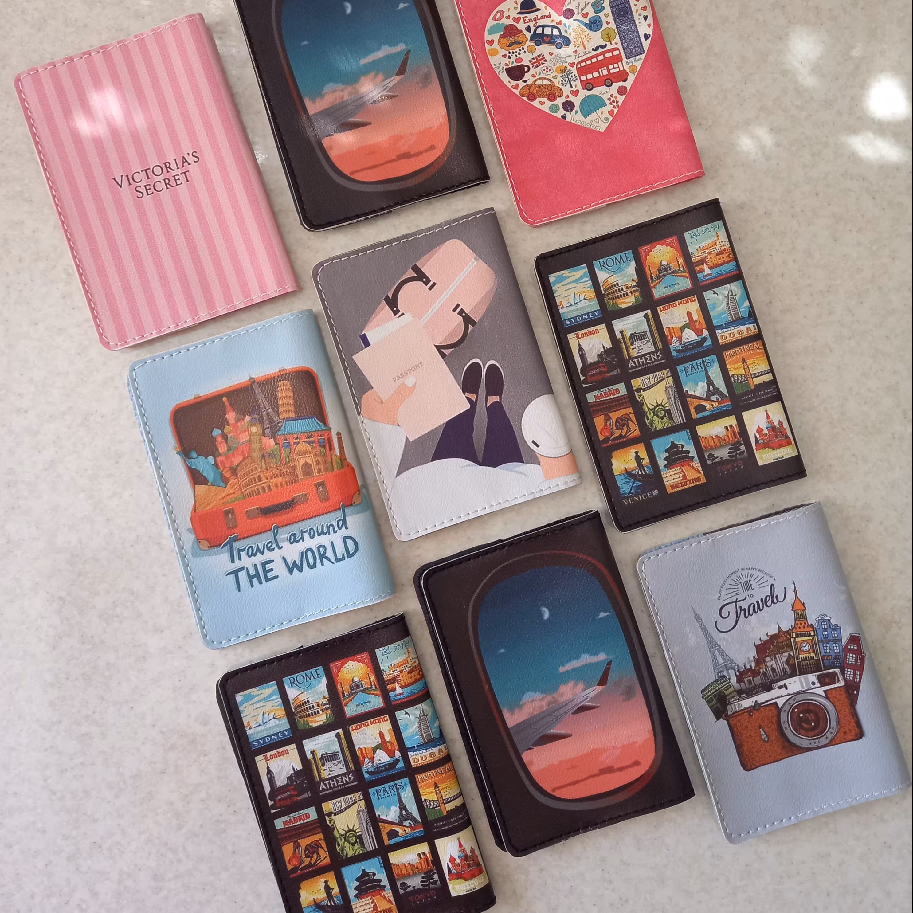 کیف پاسپورت و شناسنامه . جنس چرم مصنوعی آستردار