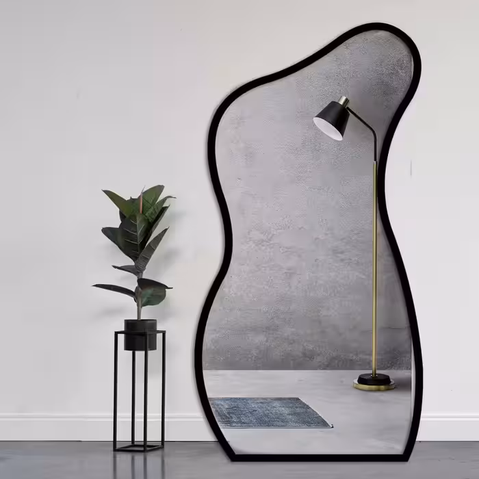 آینه الف مدل قدی چوبی طرح آوا کد w-90-180