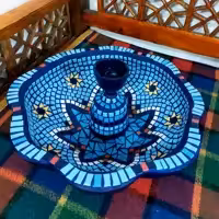 آبنما کاشی معرق  آبنما سنتی(پسکرایه) 